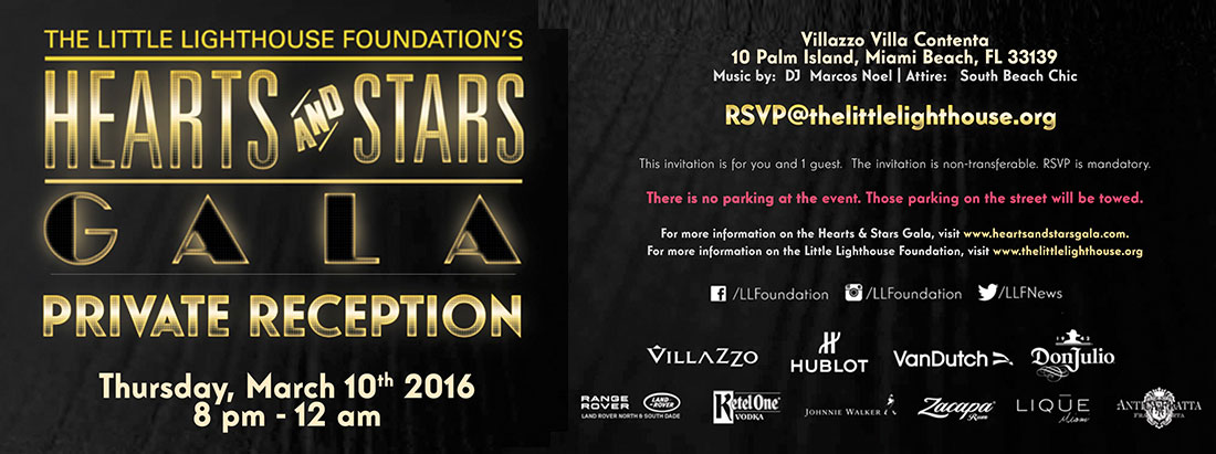 2016 Hearts & Stars Gala Invite